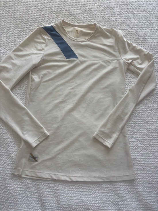 Tracksmith Tops - Tracksmith Cream Performance Long Sleeve Top